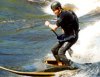 Gwyn surfing Hero wave, Ottawa